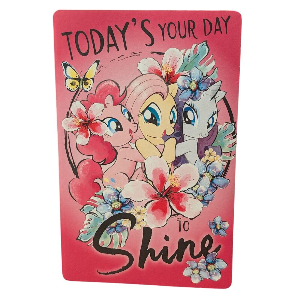 New My Little Pony Birthday Card and Stickers for Girls